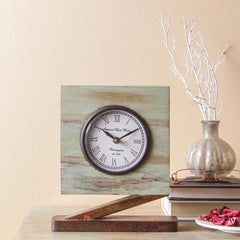 Camrose Rustic 9 Square Table Clock