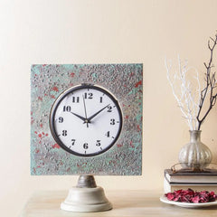 Camrose Distress 12 Square Table Clock