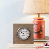 Madras Ivory 8 Square Table Clock