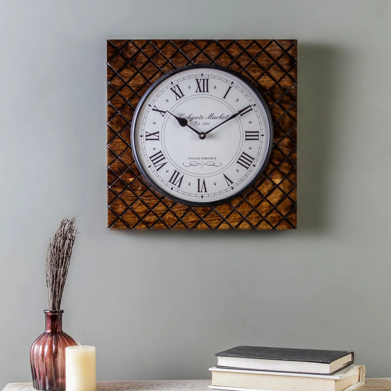 Buy Madras 13" Square Wall Clock online