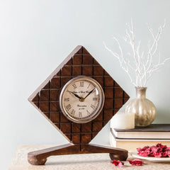 Madras Wood 11 Table Clock