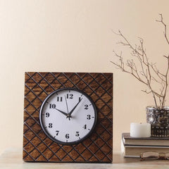 Madras 9 Square Table Clock