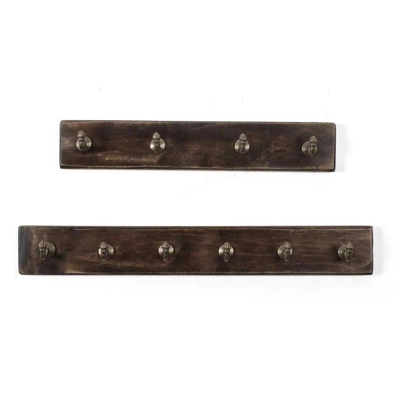 Vintage Natural Cloth Hooks Set of 2