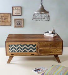 Buy Cheveron Blue Coffee Table online
