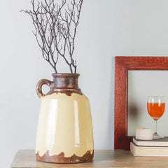 Textured Terracotta Vase