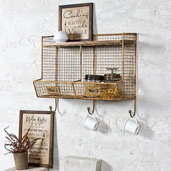 Persian industrial wall shelf
