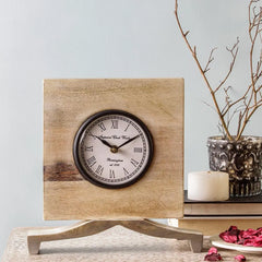 Madras Ivory 9 Table Clock