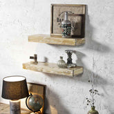 Ashton Distress White Wall Shelf 1