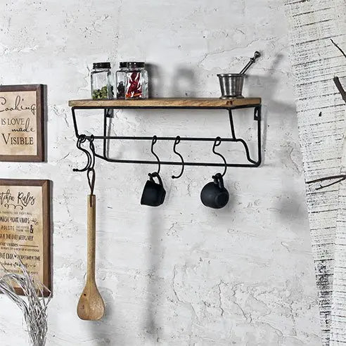 Selena Industrial wall shelf