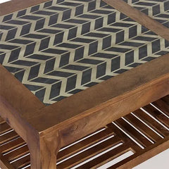 wooden coffee table