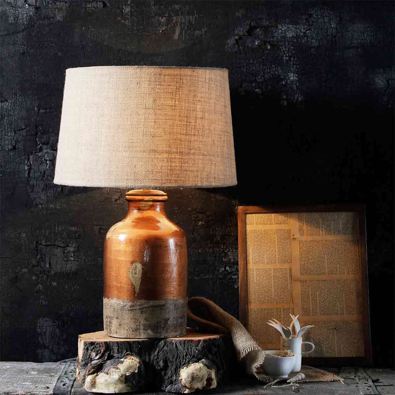 Sophia Antique Half Glossy Table Lamp