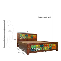 Solid Sheesham Wood Bed