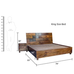 Solid Wood Bed