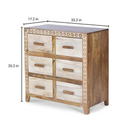 Solid Wood Hand Carved Cabinet