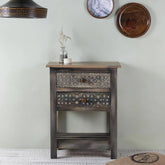 Romane Solid Wood Hand Painted Cabinet