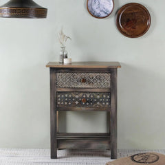 Romane Solid Wood Hand Painted Cabinet