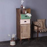Edgar Solid Wood Tallboy Cabinet - Fabuliv