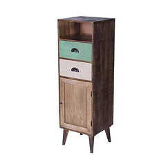 Edgar Solid Wood Tallboy Cabinet - Fabuliv