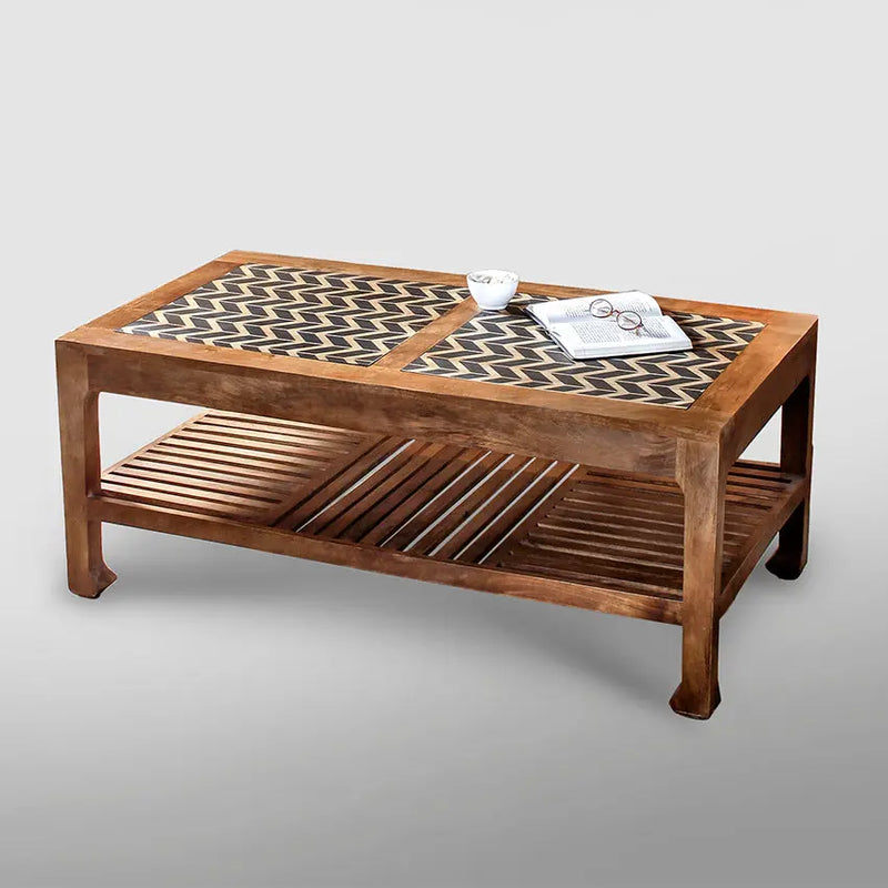 Ashley Maple Rectangular Coffee Table in 2 Colours - Fabuliv