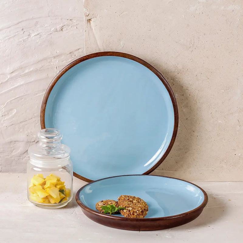 Blueberry Hollow Wooden Serving Plates set of 2 - Fabuliv