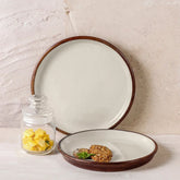 Ivory Wooden Serving Plates set of 2 - Fabuliv