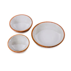 Elephant Grey Wooden Serving Bowls in 3 Sizes - Fabuliv