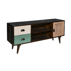 Striado Solid Wood TV Unit - Fabuliv