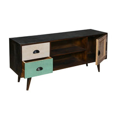 Striado Solid Wood TV Unit - Fabuliv