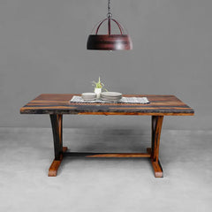 Mathis Solid Wood Six Seater Dining Table
