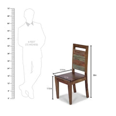 Norvin Solid Wood Chair in Vintage Finish