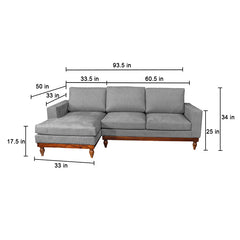 Blanca Upholstered Sofa With Chaise Sectional sofas
