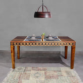 Victoire Solid Wood Six Seater Dining Table