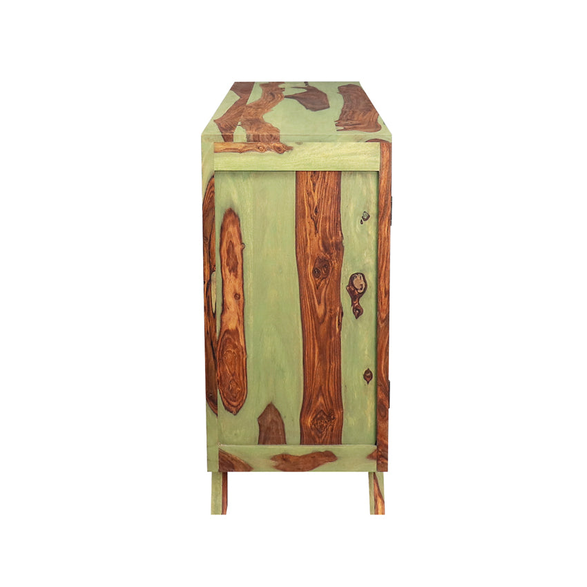 Pansy Solid Wood Cabinet in 2 Tone Finish