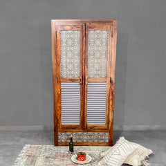 Felice Solid Wood Wardrobe - Fabuliv