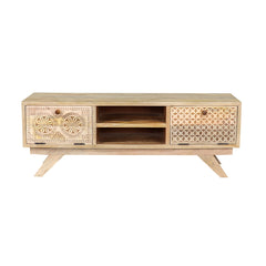 Dravidian Solid Wood TV Unit - Fabuliv