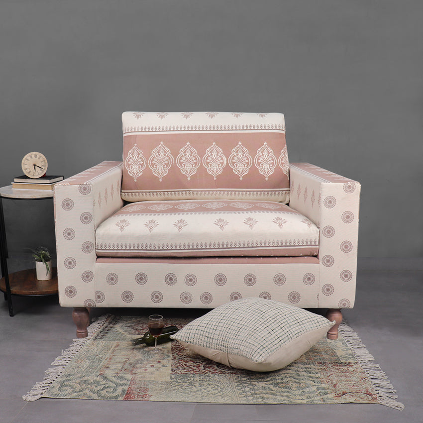 One seater sofa with ottoman best sale