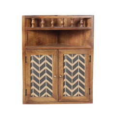 Vanora Solid Wood Bathroom Wall Shelf - Fabuliv