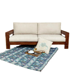 Solid Wood two Seater Sofa