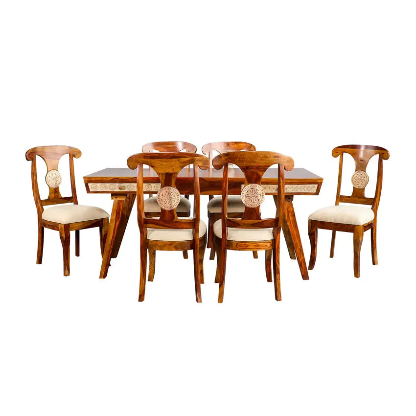Handcarved Dining Table Set