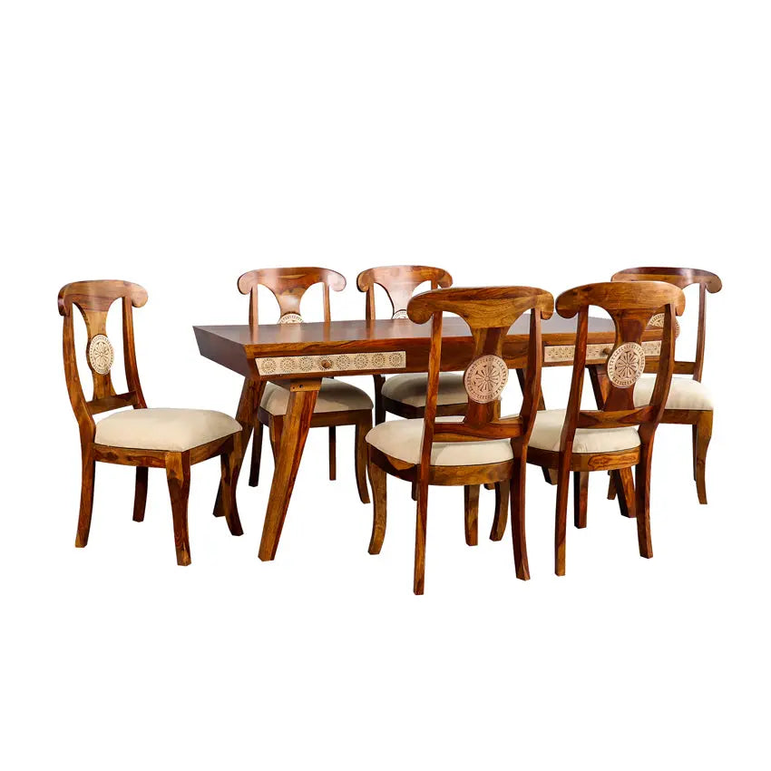 Handcarved Dining Table Set