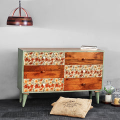 White Hand Painted Cabinet