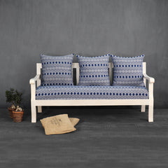 Moroccan Blue 3 seater Sofa