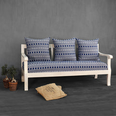 Moroccan Blue 3 seater Sofa