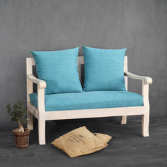Breezy Blue Two Seater Sofa - Fabuliv