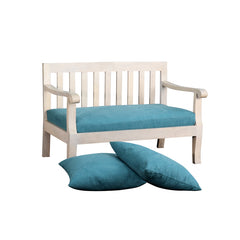 Breezy Blue Two Seater Sofa - Fabuliv