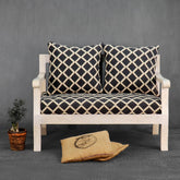 Moroccan coal Two seater Sofa - Fabuliv