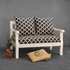 Moroccan coal Two seater Sofa - Fabuliv