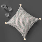 Mint checkered cushion cover