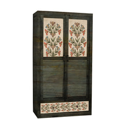 Cynthia 2 Door Wardrobe with Wheel Castor - Fabuliv