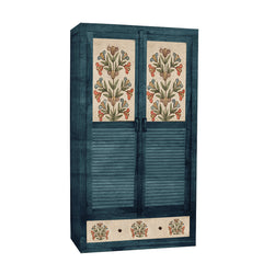 Dorris 2 Door Wardrobe with Wheel Castor - Fabuliv